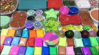 MIXING ALL MY SLIME INTO SOFT CLAY SLIME SMOOTHIE  SATISFYING SLIME VIDEOS BOOMSLIME [upl. by Llennoc]