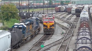 3T Atlantas Big CSX and NS Yards Tilford and Inman Atlanta GA 09022016 ©mbmars01 [upl. by Biggs]