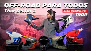 THOR SECTOR 2  ¡Mejor precio Casco OffRoad disponible en motomundicl [upl. by Oiratnom]