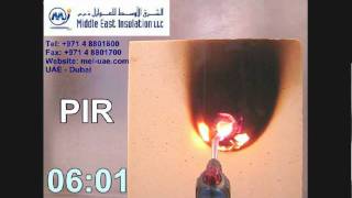 PIR Insulation Fire Test [upl. by Zerep991]