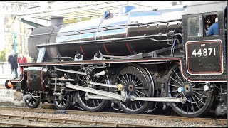 44871 at a Torrential Carlisle and Corby Gates 12 10 24 [upl. by Ytsirhc]