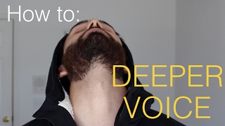 How to make your voice DEEPER  4 Steps [upl. by Tilney]