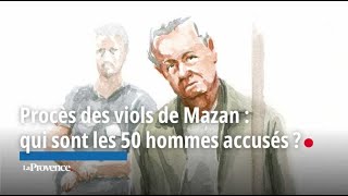 Procès des viols de Mazan  qui sont les 50 hommes accusés [upl. by Cerell271]