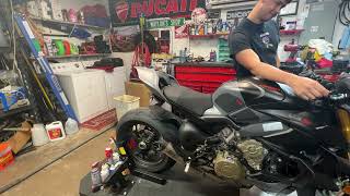 Ducati Streetfighter v4s SC project slip on exhaust 2024 [upl. by Flynn865]