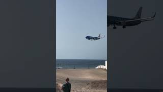 TUIfly Robinson Hotels Livery 737800 landing Lanzarote ACE from Düsseldorf DUS [upl. by Winograd]