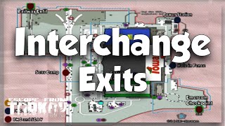 NEW INTERCHANGE EXIT MAP All PMC and SCAV Exits with Map  Escape from Tarkov [upl. by Elohcan]