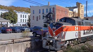 The Stourbridge Line 3PM Train Leaving Honesdale Station 10122024 [upl. by Gula116]