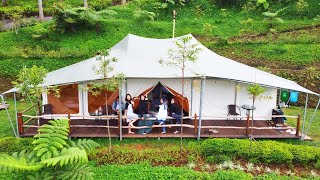 Cobain Glamping Keluarga di Alinson Sunset Hill Cisarua Puncak Bogor [upl. by Corrie983]