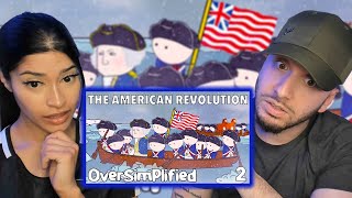 Brits React to The American Revolution  OverSimplified Part 2 [upl. by Atteyram]