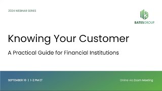 Webinar  Knowing Your Customer  A Practical Guide for Financial Institutions [upl. by James357]