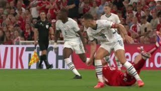 Granit Xhaka Red Card Denmark vs Switzerland 20 All Goals and Extended Highlights [upl. by Ailadgim15]