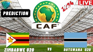 Zimbabwe vs Botswana Live Stream CAF U20 Africa Nations Cup 2025 Qualifier Commentary Score [upl. by Eednahs]