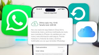 Copia de SEGURIDAD de WhatsApp en iPhone hazla CORRECTAMENTE ✅ [upl. by Ettennor]