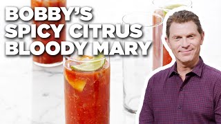 Bobby Flays Spicy Citrus Bloody Mary  Boy Meets Grill  Food Network [upl. by Aubree]