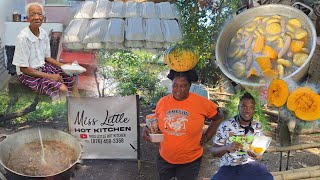 Treating Our Elderly With Some Homestyle Chicken With Pumpkin Dumpling Banana amp Breadfruit [upl. by Ursal842]