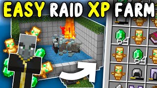 EASIEST Raid XP Farm Minecraft Bedrock 121 [upl. by Ytisahcal]