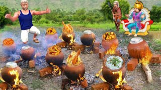 Traditional Matka Food Cooking Successfully Failed Street Food Hindi Kahani New Hindi Moral Stories [upl. by Nahtannoj]