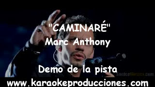 KARAOKE  Marc Anthony  Caminare  DEMO PISTA INSTRUMENTAL [upl. by Fleeta]