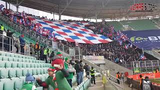 E Śląsk Wrocław  Górnik Zabrze Fans 20180225 [upl. by Kcirddahc]