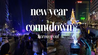 Celebrating New Year in Korea  outdoor KPOP concert 12m sky light display [upl. by Regdor]