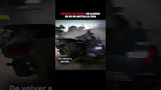 Así fue el impactante accidente de Fernando Alonso en el Gran Premio de Australia 2016 🚗💥 [upl. by Suzan]