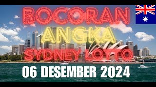 PREDIKSI SYDNEY JUMAT 06 DESEMBER 2024  BOCORAN SDY HARI INI  RUMUS ANGKA JITU [upl. by Aulea]