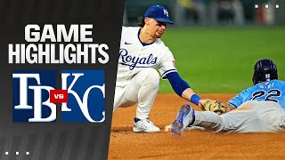 Rays vs Royals Highlights 7224  MLB Highlights [upl. by Aneekal]