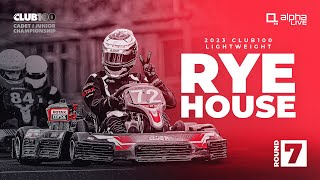 CLUB100 Cadet amp Junior Lightweight Championship Round 7  Rye House [upl. by Esemaj]