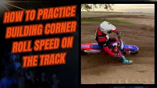 How to practice motocross corner roll speed on the track and use your body to make the bike turn [upl. by Lasko415]