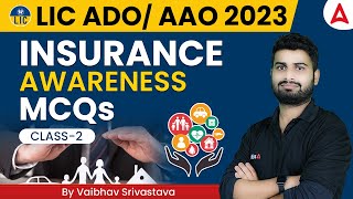 LIC AAO amp ADO 2023  Insurance Awareness  CLASS2  by Vaibhav Srivastava [upl. by Christmas319]