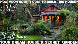 How much does it cost to build a 100m2 small house and a 400m2 secret garden in the US [upl. by Puna]