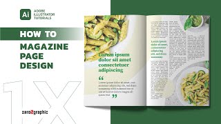 How to Create Magazine Page Layout Design in Adobe Illustrator CC 2020 [upl. by Nalyac]