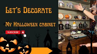 Lets Decorate My Cabinet for Halloween [upl. by Elum]