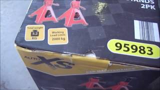 UnBoxing Aldi Car Stands [upl. by Annaiel]