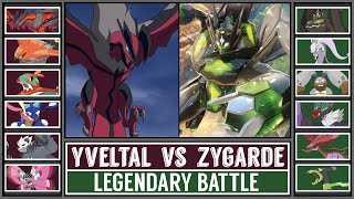 YVELTAL vs ZYGARDE  Kalos Legendary Pokémon Battle [upl. by Dud]