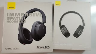 HeadPhone Baseus Bowie D05 e D02 Pro Unboxing [upl. by Saree990]