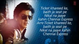 Titli Chennai Express Song With Lyrics Shahrukh Khan Deepika Padukone [upl. by Yllac]