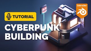 Blender Cyberpunk Building Tutorial  Polygon Runway [upl. by Hgieliak880]