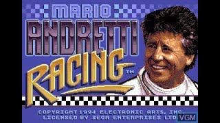 Mario Andretti Racing Megadrive OEM PALSECAM USA Raceway  63343 [upl. by Redmund227]