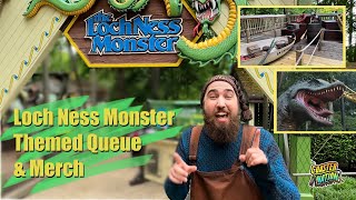 Loch Ness Monster Full Queue amp Merch  Busch Gardens [upl. by Enirahtak]