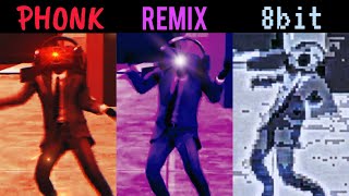 Speakerman Dancing Phonk vs Remix vs 8bit All Version [upl. by Turnheim]