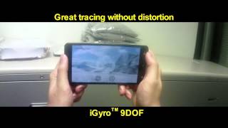 mCube iGyro Demo 2  iGyro vs Other 9DOF [upl. by Atreb]