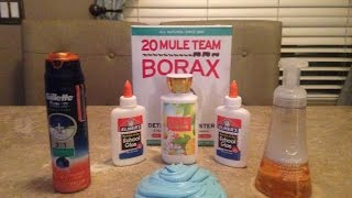 How To Make Fluffy Slime with Shaving Cream Borax Lotion No Liquid Starch DIY by KidzZone [upl. by Judas416]