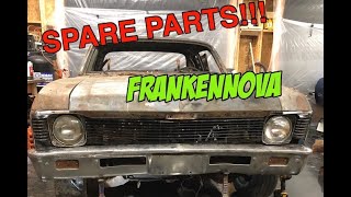 Chevy Nova Build  From Spare Parts FrankenNova [upl. by Lacombe]