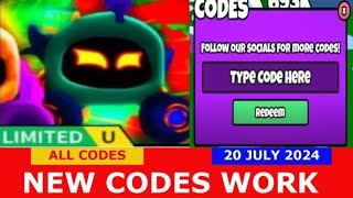 NEW CODES JULY 20 2024 🍀 FREE UGC CLICKER ROBLOX  ALL CODES [upl. by So]