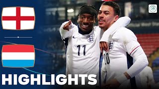 England vs Luxembourg  Big Win For Young Lions  Highlights  U21 Euro Qualification 26032024 [upl. by Niwled]