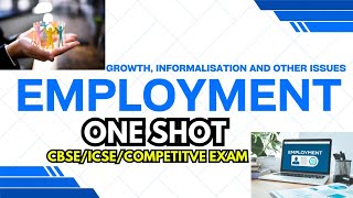 EMPLOYMENT  CLASS 12  INDIAN ECONOMICS DEVELOPMENT [upl. by Nolubez]