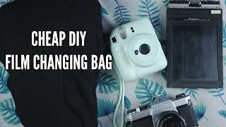 DIY Film Changing Bag for film developing 35mm 120 large format and Instax cameras [upl. by Kirstyn]