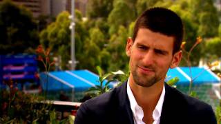 Novak Djokovic PreTournament Interview [upl. by Mcgannon689]