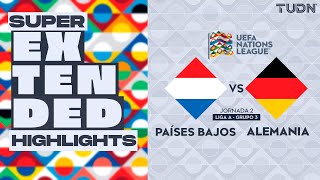 SUPER EXTENDED HIGHLIGHTS  Países Bajos vs Alemania  UEFA Nations League 2024  TUDN [upl. by Ainel]